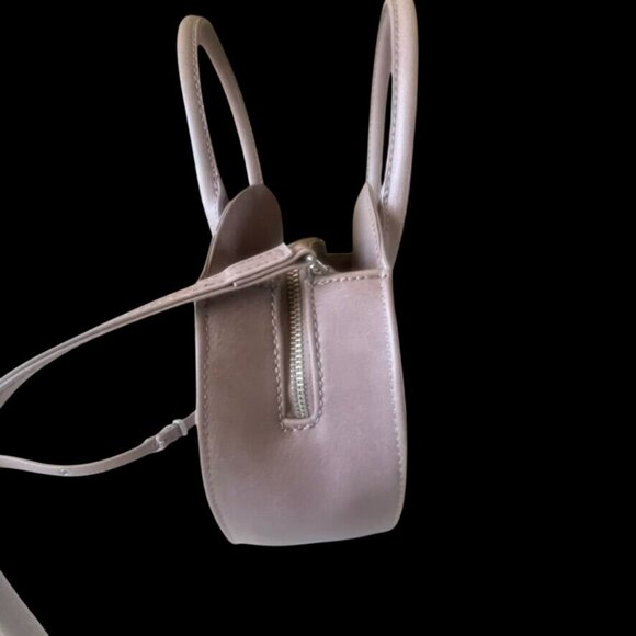 Matt & Nat Purple Round Vegan Crossbody Bag With Dual Handles & Adjustable Strap - Picture 3 of 9